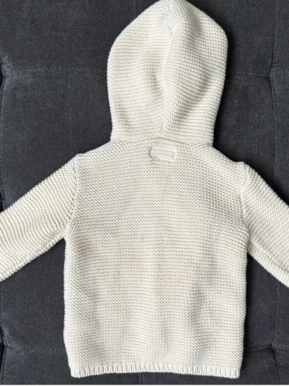 Carters organic cotton knit hooded cardigan 18M